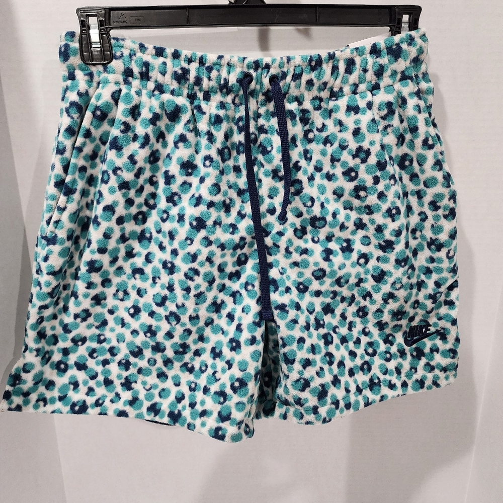 Nike Blue Leopard Print Shorts